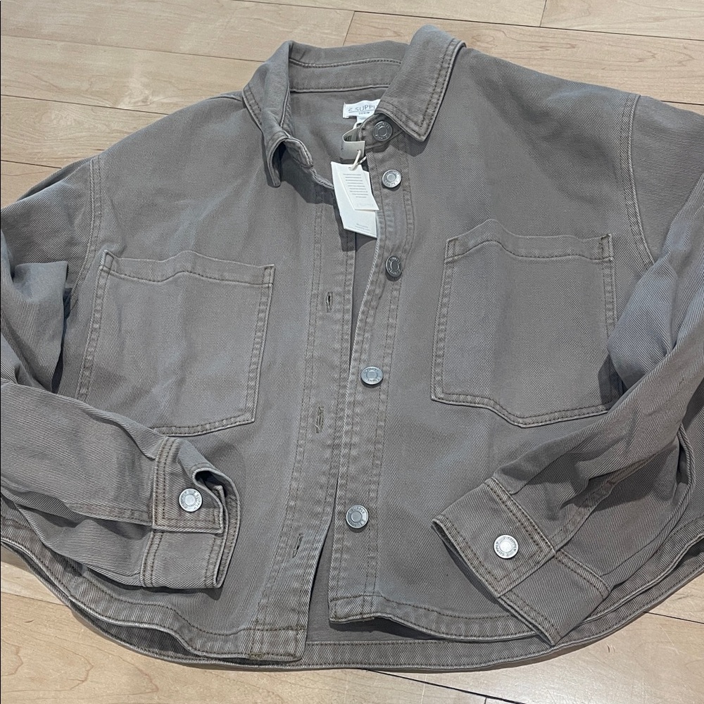 Khaki Green Denim Jacket
